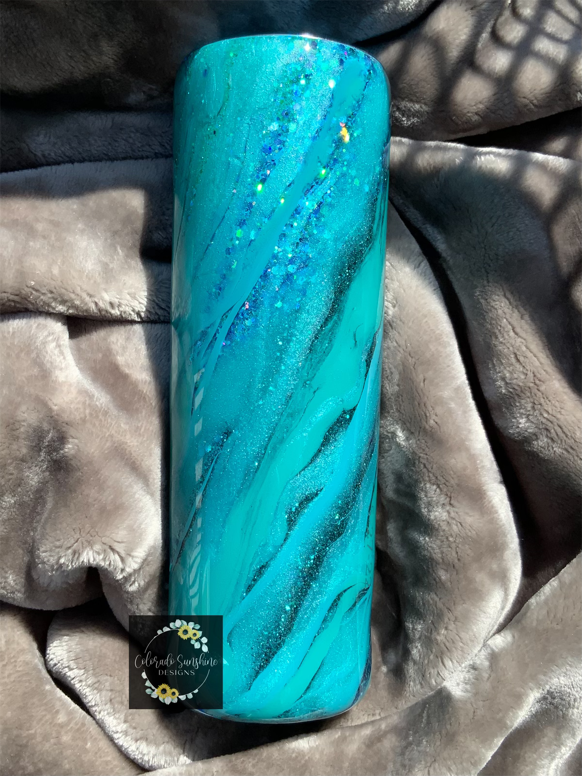 Blue and Teal Milky Way Tumbler