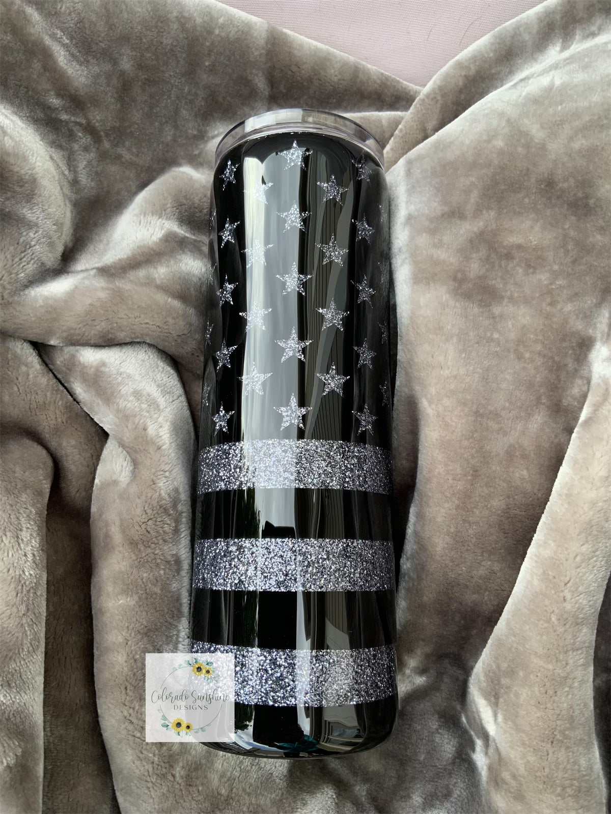 Black Flag Tumbler or Water Bottle
