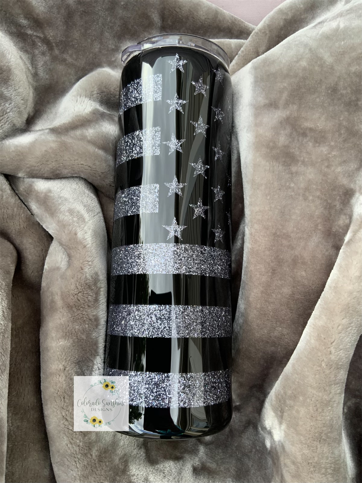Black Flag Tumbler or Water Bottle